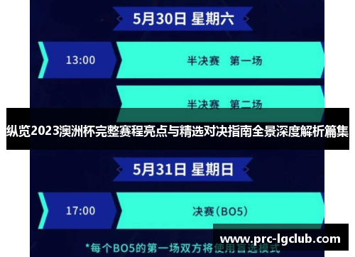 纵览2023澳洲杯完整赛程亮点与精选对决指南全景深度解析篇集 纵览2023澳洲杯完整赛程亮点与精选对决指南全景深度解析篇集
