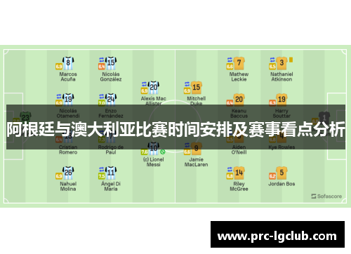阿根廷与澳大利亚比赛时间安排及赛事看点分析